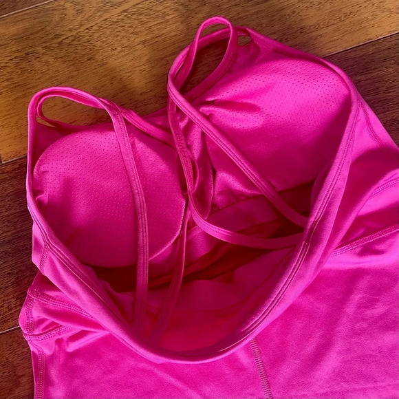 Gaiam Studio to Street Shine Racerback Dress pink size small - Picture 7 of 8